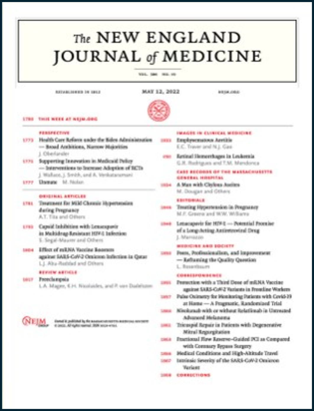 New England Journal of Medicine